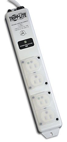 Tripp Lite 4 Outlet Medical-Grade Surge Protector, Hospital-Grade, 15ft Cord, For Patient Care Areas, (SPS415HGULTRA)