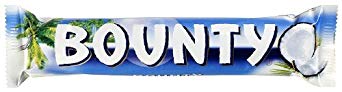 Bounty Bar Milk Chocolate Covered Coconut By Mars, (24-57gram Bars Per Box)