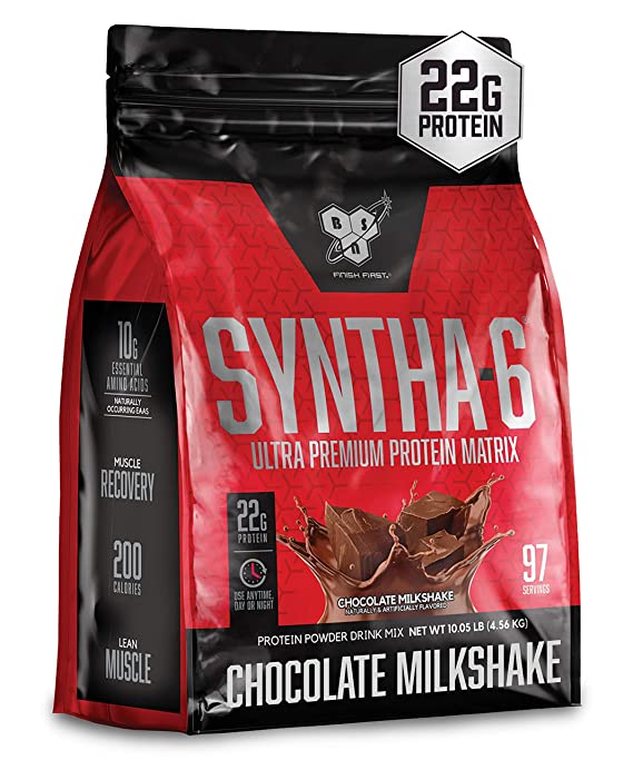 Bsn Syntha-6 Protein Powder - Chocolate Milkshake, 10 Lb (97 Servings)
