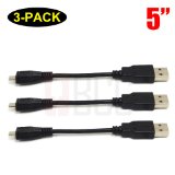 3-Pack BuyCheapCables 5 USB Cable 20 A Male to Micro B 5 Inch