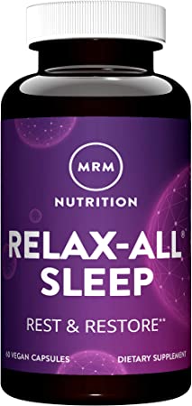 MRM Nutrition Relax-All ® Sleep | Restful   Restorative | with Ashwagandha   Melatonin | Vegan   Gluten Free | 30 Servings