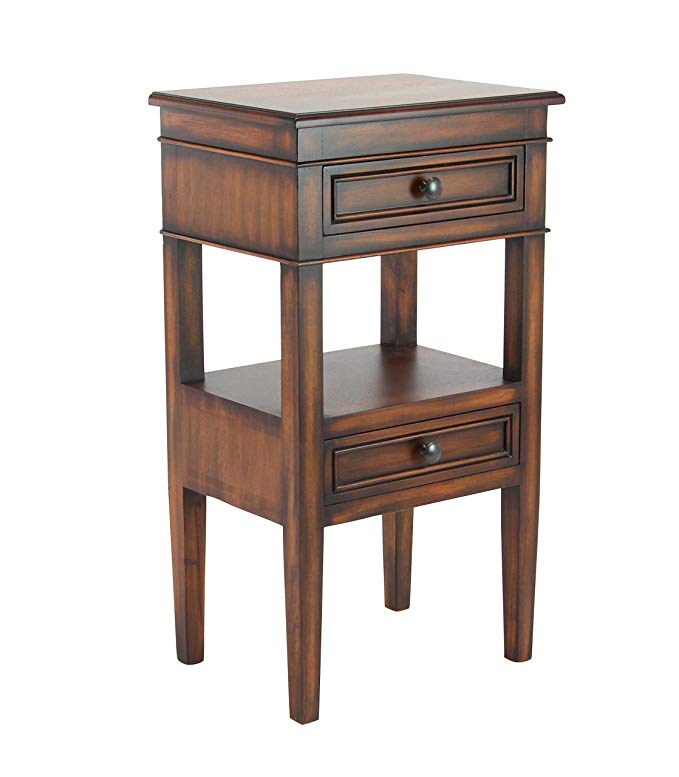 Deco 79 90632 Side Table, Brown