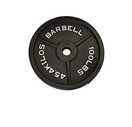 Cap Barbell Olympic 2-Inch Weight Plate, Gray, Single