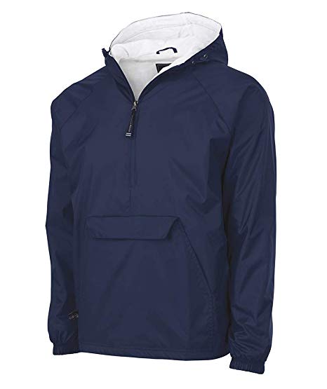 Charles River Apparel Unisex-Adult's Wind & Water-Resistant Pullover Rain Jacket (Reg/Ext Sizes)