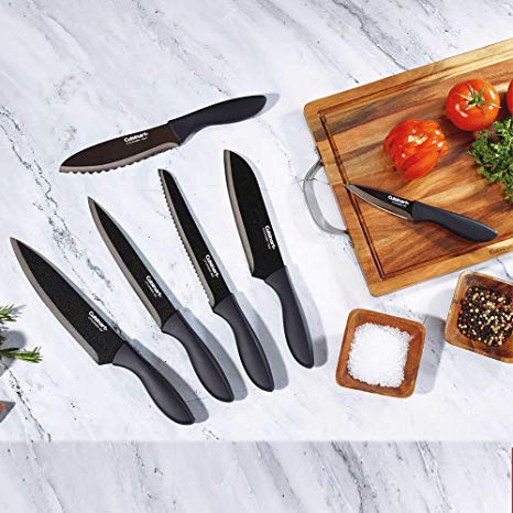 Cuisinart Black Metallic Knife Set, 6-piece