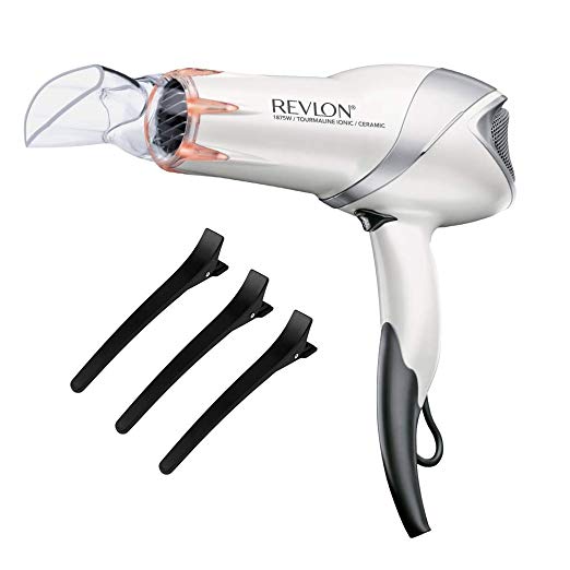 Revlon 1875W Infrared Hair Dryer with Hair Clips