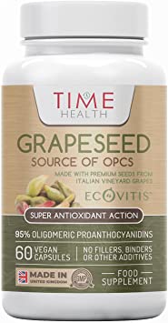 OPC Grape Seed Extract Capsules - Min. 95% OPCs - Made with Italian Vineyard Grapes - Ecovitis™ - UK Made Supplement - Zero Additives - GMP Standards - Vegan