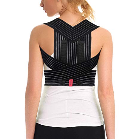 ORTONYX Posture Corrector Back Brace, Clavicle and Shoulders Support, Cool Breathable Materials/XXL