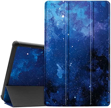 Famavala Shell Case Cover Compatible with 10.1" All-New Amazon Fire HD 10 Tablet (7th / 9th Generation, 2017/2019 Release) (BlueSky)