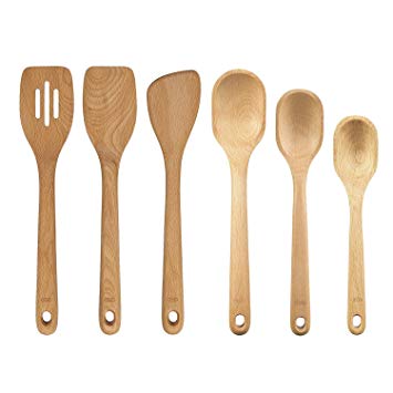 OXO Good Grips 3-Piece Wooden Turner and 3-Piece Wooden Spoon Value Set