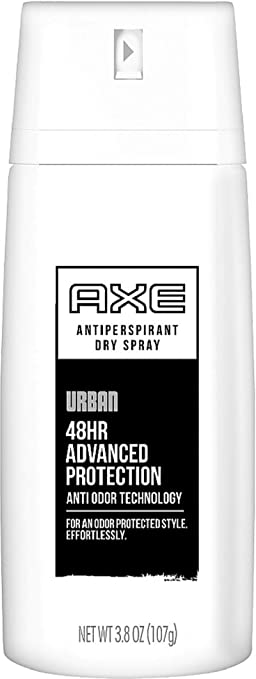 Axe Antiperspirant Dry Spray, Urban 3.80 oz (Pack of 2)