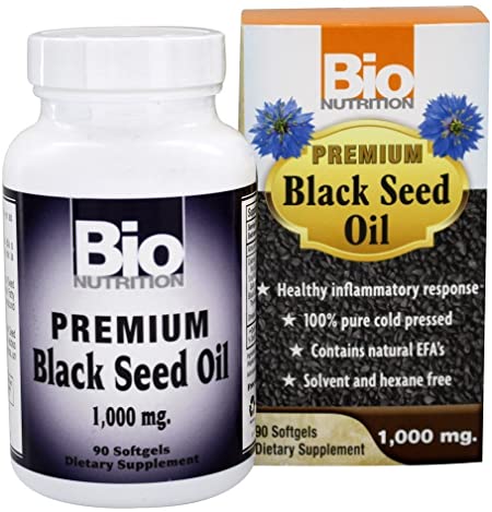Bio Nutrition Premium Black Seed Oil, 1000mg, 90 Softgels