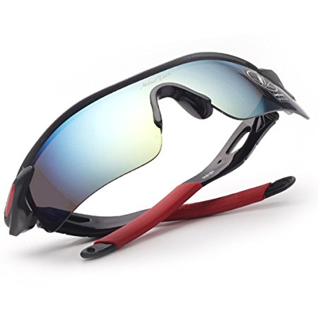 MiluoTech Polarized Sports Sunglasses for Men Women Cycling Riding Running Baseball Glasses