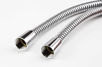 Euroshowers SuperLux WRAS Approved Chrome Plated Stainless Steel Replacement Shower Hose (75cm / 0.75m)