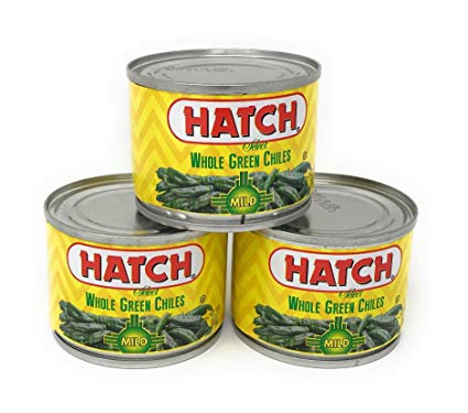 Hatch Mild Whole Green Chiles 4 oz (Pack of 3)