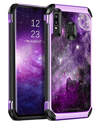 Samsung Galaxy A50/A30/A20 Case, BENTOBEN 2 in 1 Slim Hybrid Hard Cover Soft Rubber Bumper Rugged Shockproof Protective Phone Case for Samsung Galaxy A50/A30/A20 Nebula