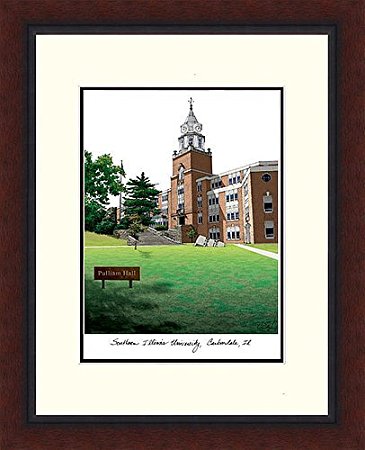 Southern Illinois University Legacy Alumni Mounted Framed Imprinted Lithograph