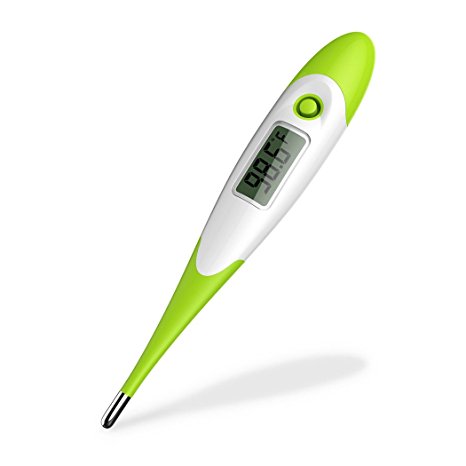 Fam-health Clinical Digital Thermometer Best to Read & Monitor Fever Temperature by Oral Rectal Underarm & Axillary - Professional Thermometers & Reliable Readings for Baby, Adult & Children