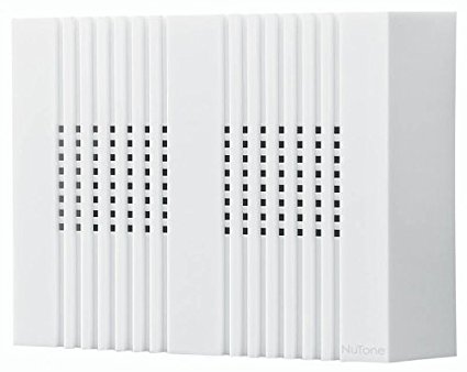 NuTone LA126WH Compact Classic Design Decorative Wired Two-Note Door Chime, White