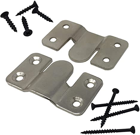 Interlocking Z Clips for Flush Mounting Pictures, Head Boards, Wall Panels - 5 Sets