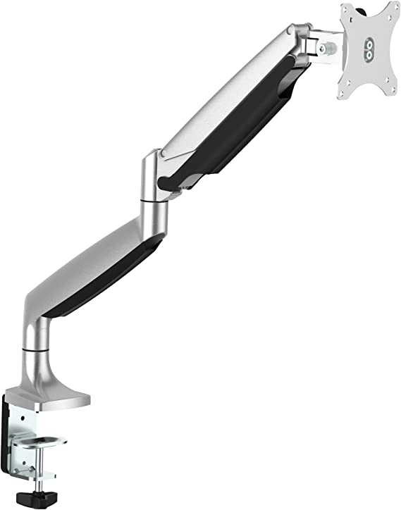 StarTech.com Articulating Monitor Arm – Single Monitor Stand – Monitors up to 32” – Aluminum – VESA Mount – Monitor Desk Mount