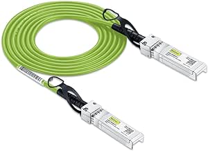 10Gtek 10G SFP  DAC Cable - 10GBASE-CU Passive Direct Attach Copper Twinax SFP Cable for Cisco SFP-H10GB-CU1M [Length Options: 1m-3m], Meraki MA-CBL-TA-1M, Ubiquiti, D-Link, Supermicro, Netgear, 1m