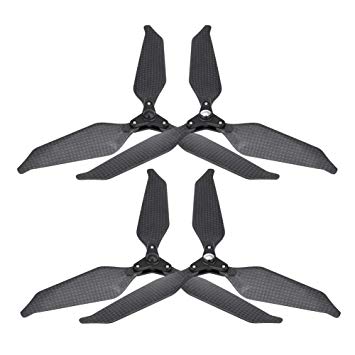 Drone Quadcopter 3 Blades Propellers, 4 Pcs Carbon Fiber 9455 Low Noise Self Locking Foldable 3-Blade Propellers for DJI Phantom 1/2/3