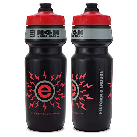 NGN Sport - High Performance Bicycle | Bike Water Bottle for Triathlon, MTB, and Road Cycling - 24 oz (2-Pack)