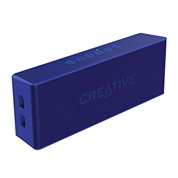 Creative MUVO 2 Portable Water Resistant Bluetooth Speaker with Built-In MP3 Player - Blue