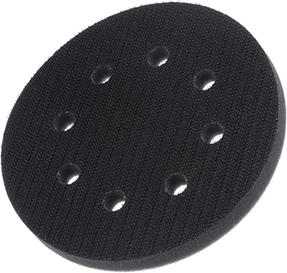 uxcell 5 Inch 8 Holes Sponge Interface Pad Soft Density Hook and Loop Cushion Buffer Backing Pad for Electric Sander