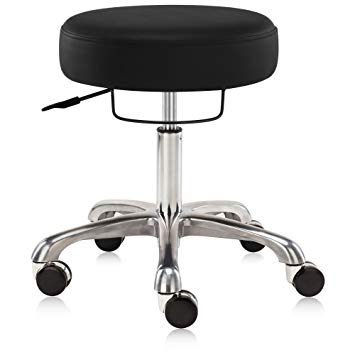 Dr.lomilomi Hydraulic Rolling Medical Massage Stool Chair 502 (Black)