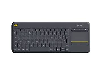 Logitech K400  Keyboard, UK Wireless Touch, Black