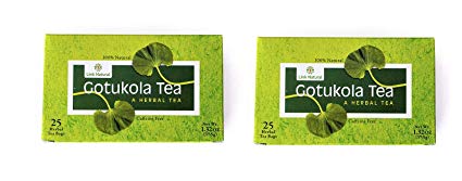 Gotu Kola Caffeine-free Tea, 25 Teabags x 2 Boxes