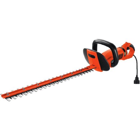 BLACKDECKER HH2455 24-Inch HedgeHog Hedge Trimmer With Rotating Handle And Dual Blade Action Blades