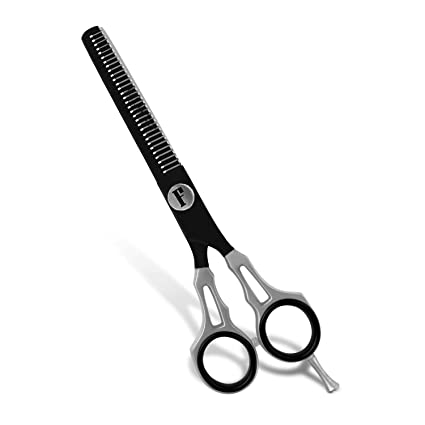 Facón Professional Razor Edge Barber Hair Thinning Scissors - Japanese Stainless Steel - 6.5" Length - Fine Adjustment Tension Screw - Salon Quality Premium Shears (The Alpha)