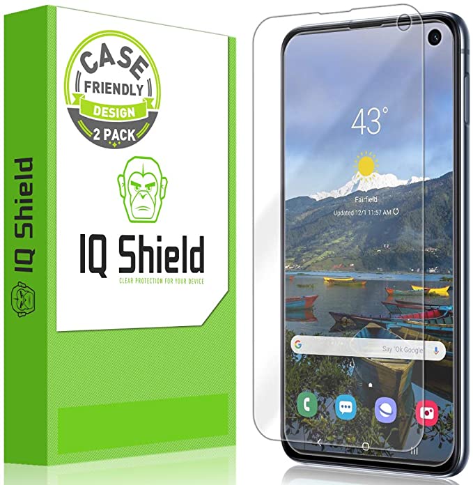 IQ Shield Screen Protector Compatible with Samsung Galaxy S10e (5.8 inch)(2-Pack)(Case Friendly Version 2) LiquidSkin Anti-Bubble Clear Film
