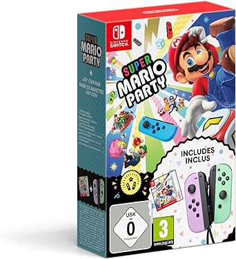 Super Mario Party (Codice Gioco Digitale)   Coppia di Joy-con Set Pastello