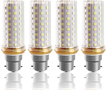 B22 Led Corn Light Bulb 20W,150W Incandescent Light Bulbs Equivalent, 6000K Daylight White, 2000Lm, B22 Bayonet Light Bulb,4-Pack [Energy Class A ]…