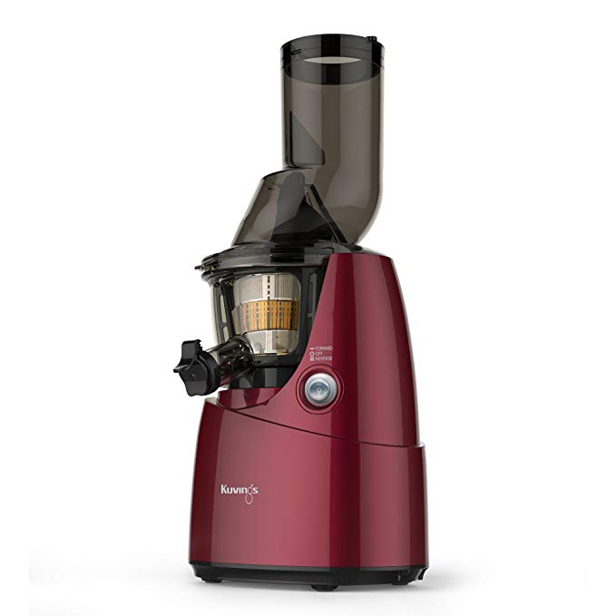 Kuvings BPA-Free Whole Slow Juicer Red B6000P with Sortbet Maker, Cleaning Tool Set, Smart Cap and Recipe Book