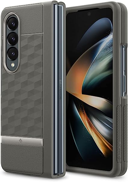 Caseology Parallax Case Compatible with Samsung Galaxy Z Fold 4 - Ash Gray