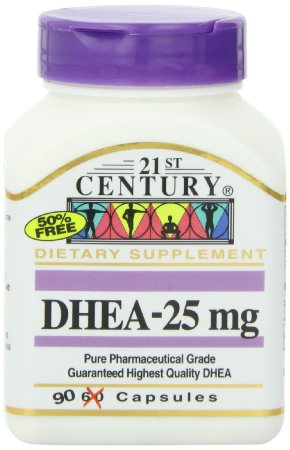 21st Century DHEA 25 mg Capsules 90 Count