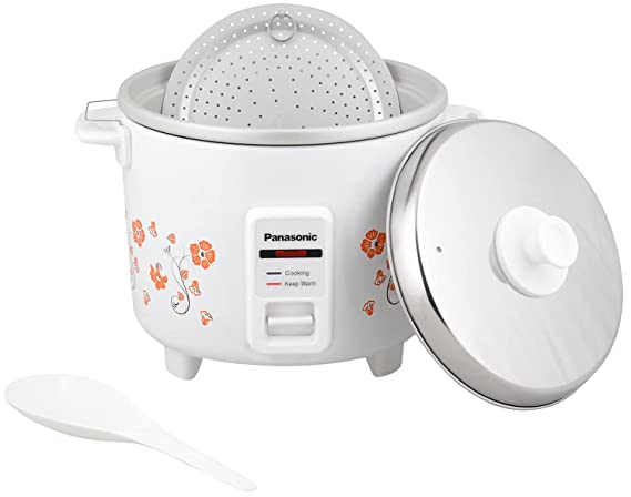 Panasonic SR-WA10H(E) 1 Liter Rice Cooker, White