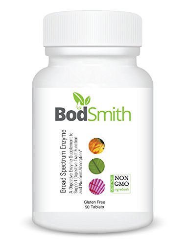 Broad spectrum enzyme A digestive enzyme supplement to support digestive tract function and nutrient absorption 90 tablets