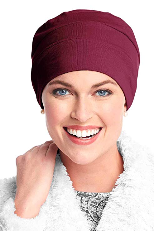 Headcovers Unlimited Three Seam Cotton Sleep Cap-Caps for Women with Chemo Cancer Hair Loss