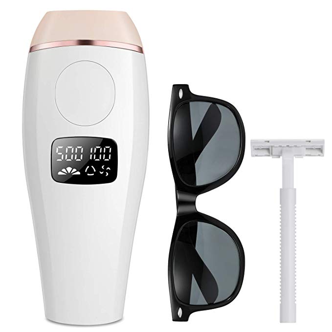 IPL Hair Removal for Women and Men IPL Light Hair Removal Device 500,000 Flashes Professional Painless Facial Body Hair Remover Device Home Use Hair Remover