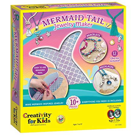 Creativity for Kids Mermaid Tail Jewelry Maker - Create 10  Jewelry Pieces