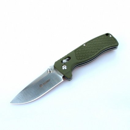 GANZO G724M-GR Folding Knife 440c Blade Green G10 Handle Axis Lock