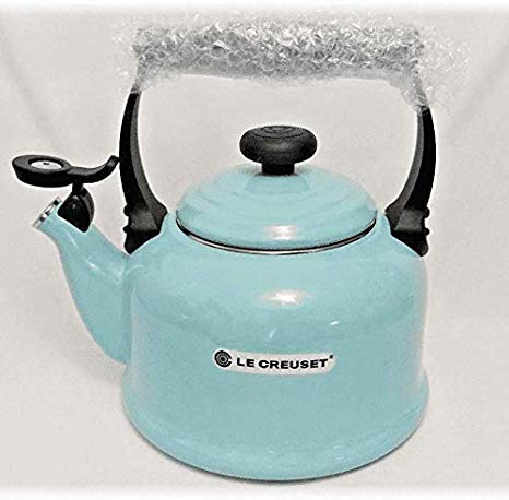 Le Creuset 2.2 Qt Classic Whistling Enamel on Steel Teakettle, Sky Blue