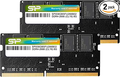 Silicon Power DDR4 16GB (8GBx2) 2666MHz 260-pin CL19 1.2V RAM SODIMM Laptop Memory