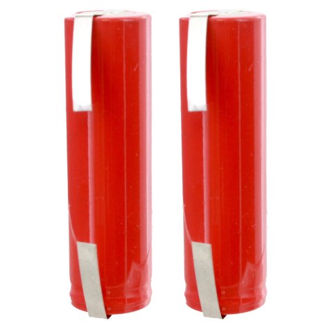 2pc AA 1.2V 1000mAh NiCD Rechargeable Assembly Cell Battery with Tabs